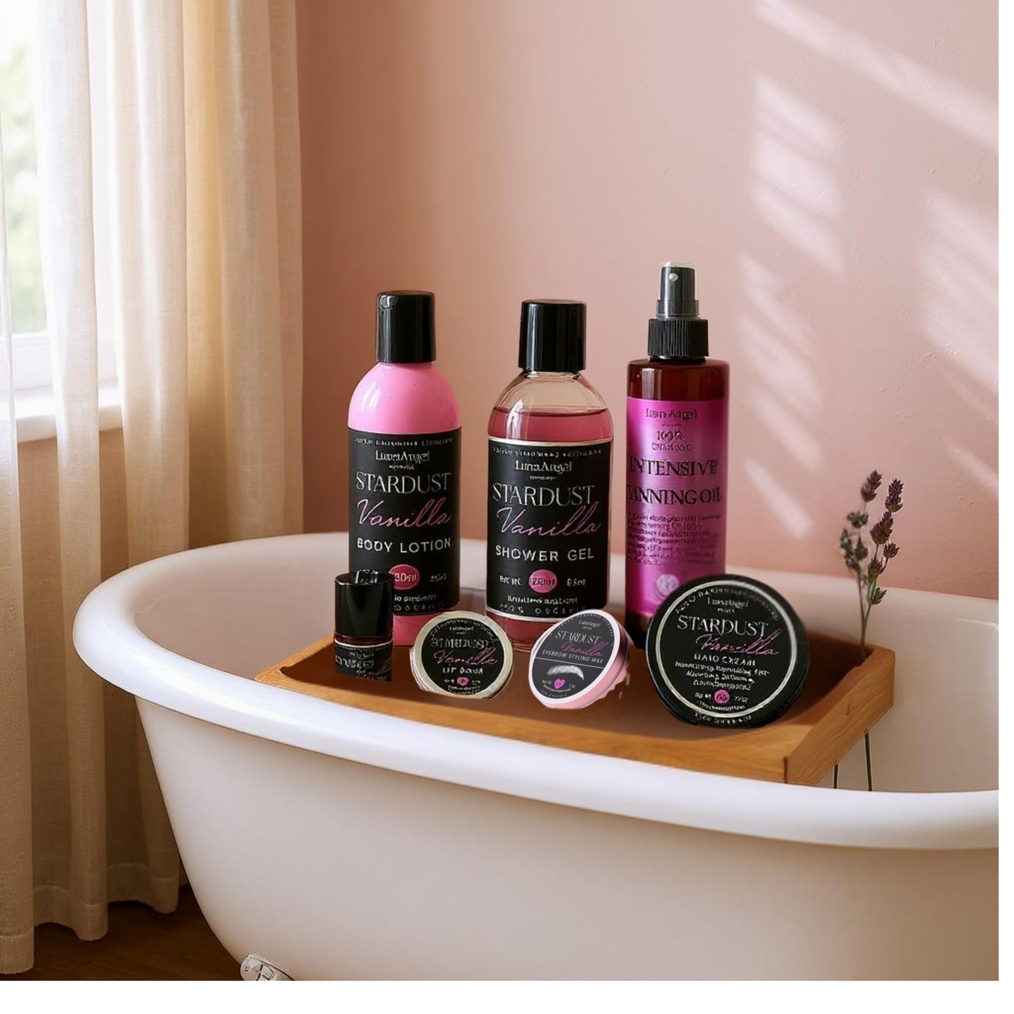 Stardust Vanilla Complete Glow Gift Set – 7 Organic Skincare Products