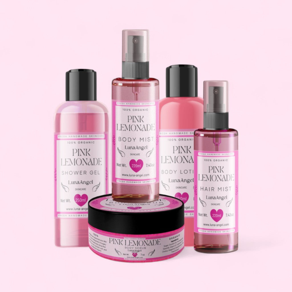 Pink Lemonade Beauty Set – 5 Organic Skincare Products