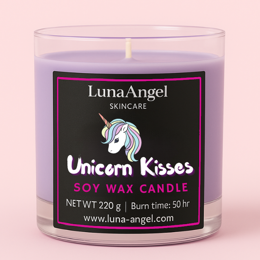 Unicorn Kisses – Soy Wax Candle – 220g