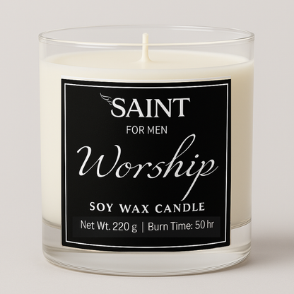 SAINT for Men – Worship Soy Wax Candle – 220g