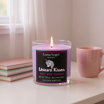 Unicorn Kisses – Soy Wax Candle – 220g